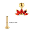 Titanium Marquise Lotus Cartilage Earring 16G Flower CZ Helix Flat Back Stud Labret Piercing Jewelry - Image 12