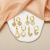 Small Clear Crystal Heart Earrings for Women Gold Plated Dangle Earrings CZ Jewelry Gifts - Image 3