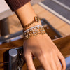 Classic Hollowed-Out Five-Pointed Star Bracelet For Women Delicate Gold Plated Stainless Steel Layer Bracelets Gift - Image 2
