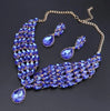 Green Crystal Statement Necklace Earrings Set Gold Color Jewelry Sets Indian Bridal Wedding Costume Jewellery - Image 14