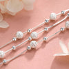 Silver Lucky Bead Bracelets Woman Elegant Multi-layer Adjustable Ball Bracelet Party Jewelry Gifts - Image 6