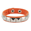 One Row Punk Rock Studded Bracelet Square Spiked Leather Cuff Bracelet for Men Women \Wristband Bracelet - Image 9