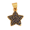 Cute Colourful Star Snowflake Sun FLowers Gold Charm Pendant, Cubic Zirconia CZ Paved,Jewelry Necklace Accessories - Image 7