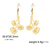 Women Dandelion Drop Earrings Gold Color Stainless Steel Plant Earrings Bohemian Wedding Jewelry Gift - Image 6