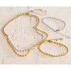 Stainless Steel Beads Chain Basic Necklace Bracelet Bangle Set 16K Gold Platinum Color Pvd Plated Jewelry - Image 4