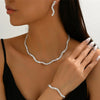 Wedding Jewelry Set: Necklace, Bracelet and Earring Set, Crystal Jewelry, Women's Wedding Party Costumes - Image 4