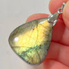 Pink Labradorite Pendant Irregular Shape Bead Stone Purple Necklace for Men Women - Image 11