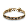 Women Men Gold Color Woven Crystal Cubic Zirconia Bracelet Stainless Steel Jewelry Accessories Gold Plated Chain - Image 10