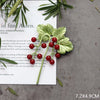 Green Botanical Brooch Pin with Leaf and Flower Designs - Image 8