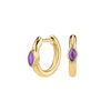Silver Ear Needle Oval Small Zircon Hoop Earrings Colorful Zircon Gold Earrings for Women Party Jewelry - Image 28