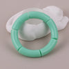 Colorful Acrylic Tube Bead Bangle with Elastic Fit - Image 34
