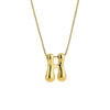 Creative A-Z Balloon Bubble Letter pendant Neckalce for Women Gold Plated Chunky Initial Necklaces Jewelry Birthday Gift - Image 24