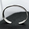 Retro Wave Braided Bracelets Silver Jewelry Personality Geometric Opening Bangles - Image 20