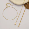 Gold Plated Ankle Bracelets for Women, Stainless Steel Cuban Link Chain Layered Anklet Set for Teen Girls Jewelry - Image 5