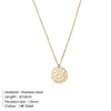 Minimalist Round Pendant Necklace for Women Stainless Steel Clavicle Necklace Long Chain Jewelry Statement Girl Gift - Image 12