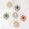 Vintage Baroque Geometric Crystal Zircon Brooches For Women Rhinestone Pins Party Office Accessory Practical Jewelry Gift - Image 5