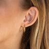 Stainless Steel Thin Hoop Earrings in Gold-Tone or Silver-Tone with 12 mm 14 mm or 18 mm Options - Image 23