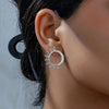 Obega Sun Moon Shape Tiny Earrings Stud Gold SIlver Color Europen And Amercian Punk Syle Metal Jewelry - Image 4