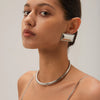 Stainless Steel Collar Necklace in Gold-Tone or Silver-Tone - Image 1