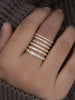 Silver 1.4MM 1.6MM 1.8MM Full Zircon Ring For Women Engagement Wedding Jewelry - Image 4
