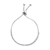 Classic Simple Pull Adjustable Single Row Crystal Bracelet for Women Charm Enfashion Silver Color Zircon Bangle Jewelry Gift - Image 2