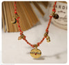 Vintage Stainless Steel Charms Necklaces for Women Boho Pink Blue Rope Chains Bracelets Jewelry Sets - Image 20