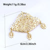 Sunspicems Gold Color Arab Brooch For Women Hijab Lapel Pins Gold Color Bridal Wedding Jewelry - Image 6