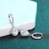 Silver Drop Earrings for Women Cubic Zirconia Crystal Earrings Engagement Wedding Eternity Jewelry Gifts - Image 5