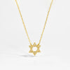 Women Silver Star of David Zircon Long Chain Pendant Necklace Anniversary Wedding Jewelry - Image 5