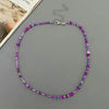 Colorful Glass Bead Choker Necklace with Irregular Shapes - Image 5