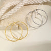 Stainless Steel Twist Circle Women Earrings Click Mobius Hoop Hies Earring And Mother's Day Gift - Image 25