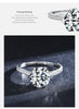 Modian Clear 3ct CZ Stone Ring Classic Real 925 Sterling Silver Crown Rings for Women Wedding Engagement Statement Fine Jewelry