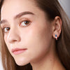 Pink Enamel Heart Hoop Earrings For Women Vintage Gold Plated Stainless Steel Earrings Jewelry - Image 2