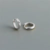 Silver Simple Matte Bohemian Round Ear Buckle for Women Punk Unisex Rock Hoop Earring Jewelry Accessories - Image 20