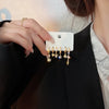 6Pcs/Set Gold Color Geometric Pendant Hoop Earrings for Women Crystal Star Heart Bow Drop Earring Cartilage Piercing Jewelry - Image 2