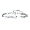 A-Z Initial Bracelets for Men Women, Figaro Chain, Double Layered Box Link Chain Bracelets, Name Gift for Him - Image 11