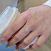 Ring for Women Transparent Fishing Line Rings with Silver Wedding Band Jewelry - Image 4