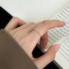 Silver 1.2mm Thin Round Zircon Adjustable Ring For Women Party Classic Jewelry Light Accessories - Image 4
