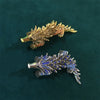 Morkopela Animal Brooch Enamel Pins Gold Pin Crystal Brooch Pangolin Jewelry Brooches For Women Banquet Gift - Image 3
