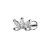 Stainless Steel Labret Piercing Stud with 16 Gauge and 1.2 x 8 mm Post - Image 17