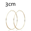 Large Thin Hoop Earrings in Stainless Steel 30mm to 100mm - Image 13