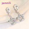 Women Bridal Jewelry Sets Silver Zircon Austrian Crystal Necklace Pendent/Earring/Chain/Bracelet - Image 4