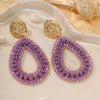 Big Water Drop Shape Drop Earrings For Women Colorful Beads Handmade Threading Crystal Long Earrings Jewelry Gift - Image 3