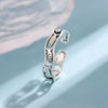 Retro Lucky Creative Silver Jewelry Twist Auspicious Fish Personality Opening Rings - Image 4