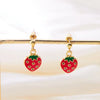 Korean Sweet Cute Strawberry Ribbon Bowknot Drop Earrings for Women Cute Fruit Cake Cup Dangle Earring Lovely Jewelry Gift - Image 15