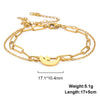 Bracelets Of Women Silver Color Stainless Steel Double Moon Chain Star Beads Bangles Minimalist Female Jewelry Accessories - Image 11