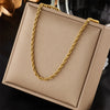 Meyrroyu 316L Stainless Steel Hip Hop PunkVintage Multilayer Coin Pendant Necklace For Women Double Layer Chain Necklace Jewelry - Image 14