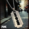 Alloy Razor Blade Pendant Necklace with 45 cm or 60 cm Chain - Image 2