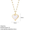 Stainless Steel Chain Necklace with Colorful Pendant Designs - Image 13