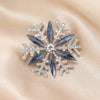 Women‘s Brooch Crystal Snowflake Lapel Pins for Men Blue CZ Rhinestone Suit Clothes Badge Jewelry Accessories - Image 7